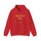 God Got Me Unisex Heavy Blend™ Hoodie, Gold Emblem