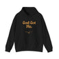 God Got Me Unisex Heavy Blend™ Hoodie, Gold Emblem