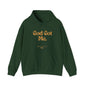 God Got Me Unisex Heavy Blend™ Hoodie, Gold Emblem