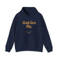 God Got Me Unisex Heavy Blend™ Hoodie, Gold Emblem
